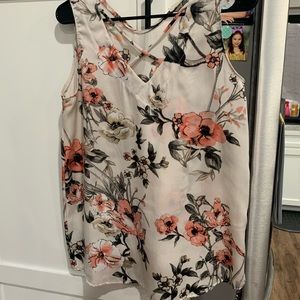 Floral Silk Tank